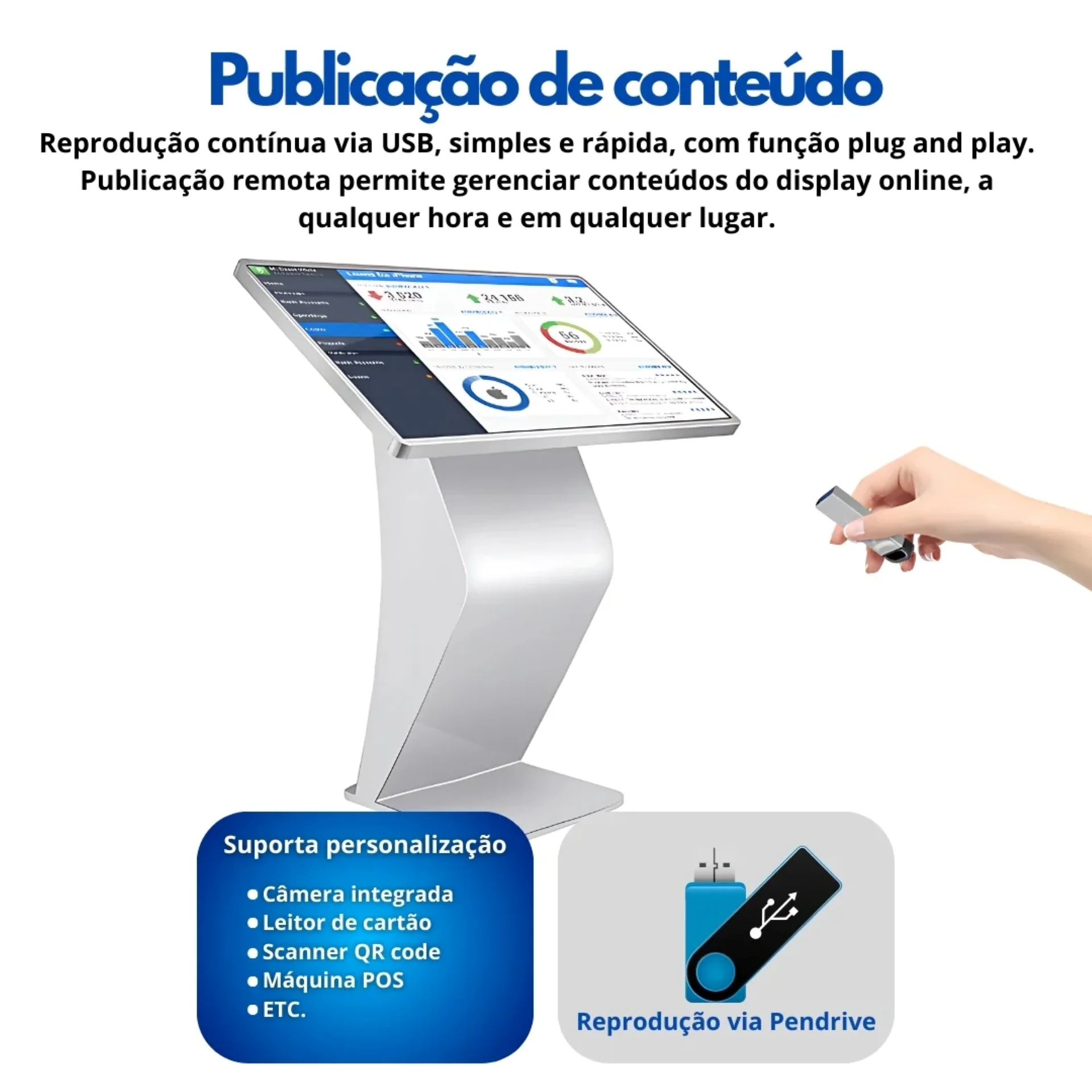 Tela Horizontal 32" Touchscreen (sem suporte)
