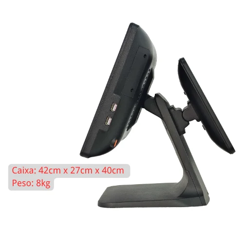 Totem Atendimento PVD 15.6"/11.6" Dupla Face